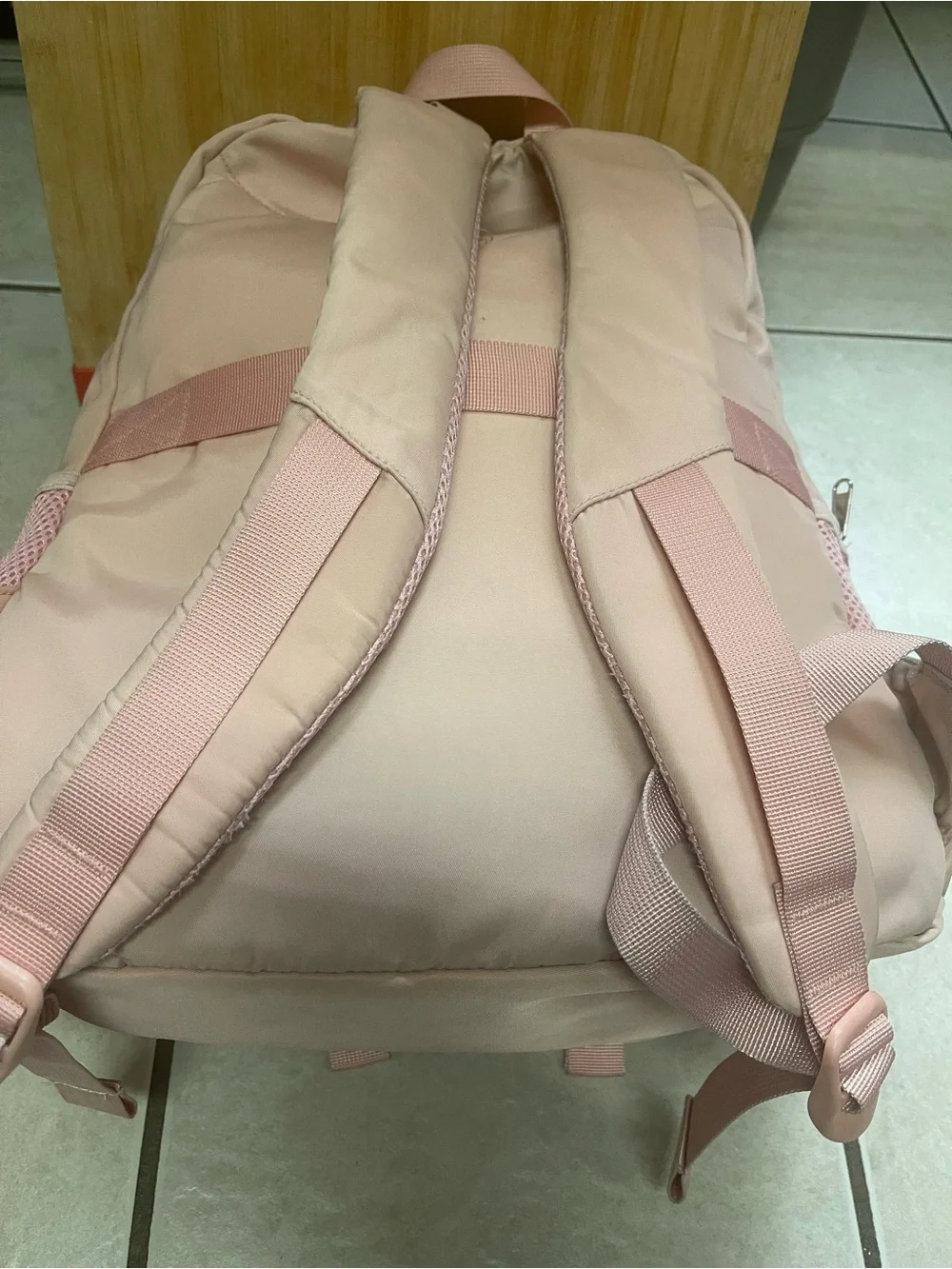 Kids Pink Bow Accent Backpack